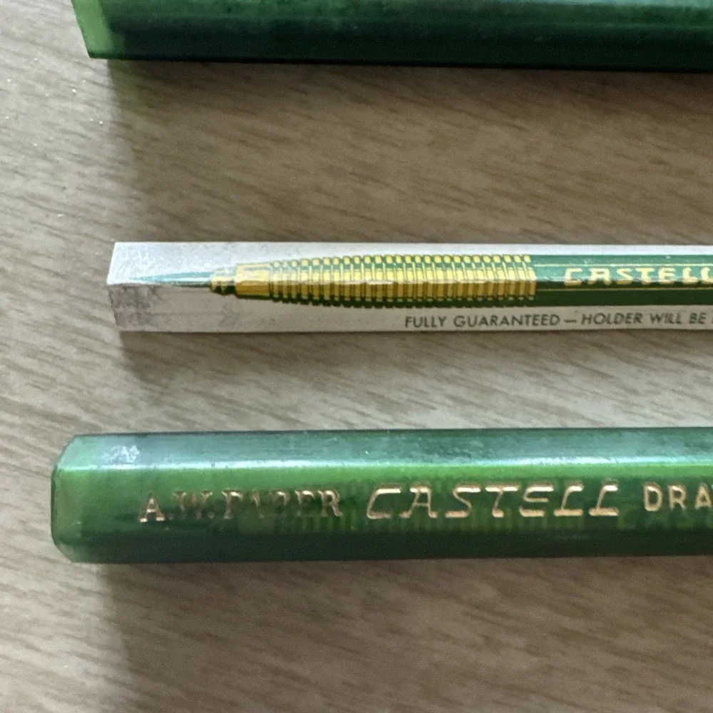 Vintage A.W. Faber Castell Drawing Lead Pencil Refill #9030 6H H 23 Leads